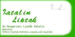 katalin liptak business card