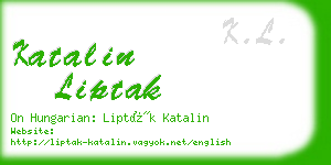 katalin liptak business card